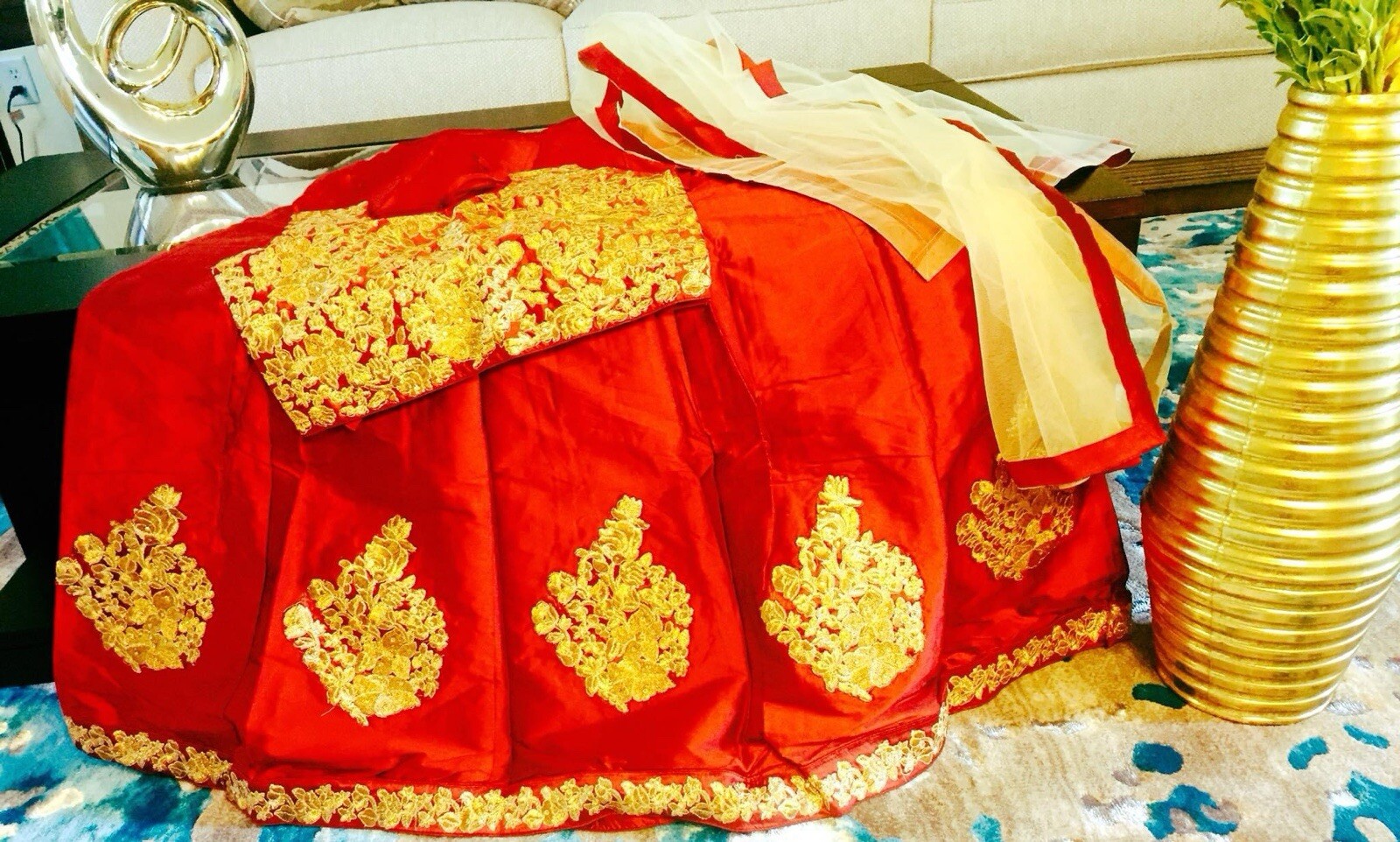 Lehanga chaniya Choli Frock Gown Skirt Indian pakistani kids Wedding Party dress