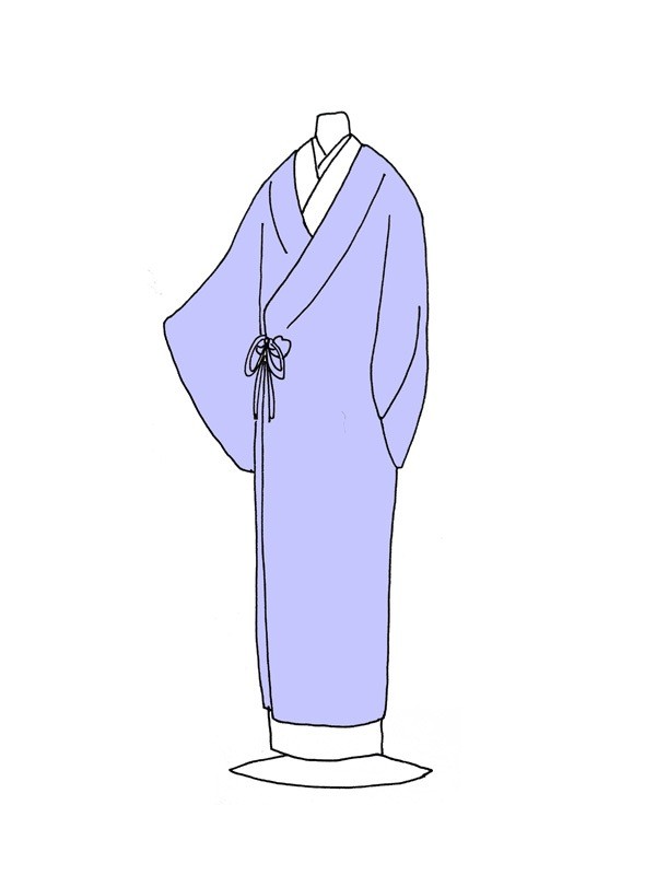 Dust-Repellent Kimono Coat (Dochugi Collar), Unlined