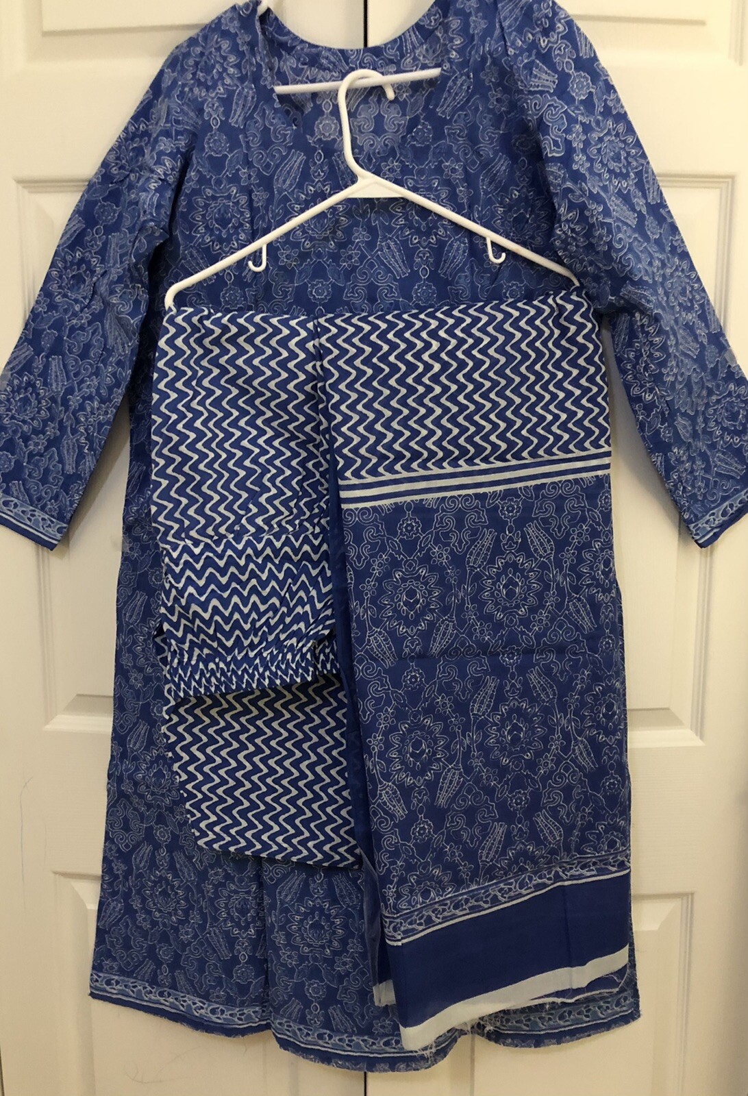New Designer 3 Pc Cotton Salware Kameez size 44