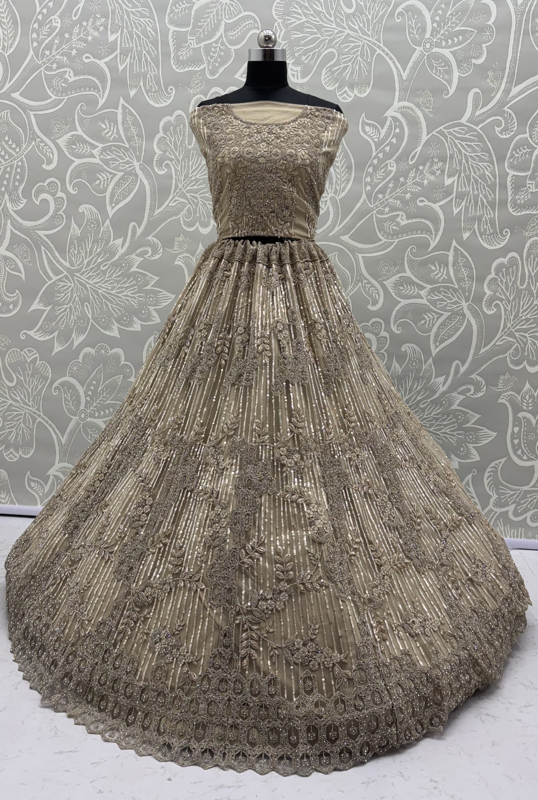 Luxury Net Lehenga Choli Dori Zari Sequins Ethnic Party Wear