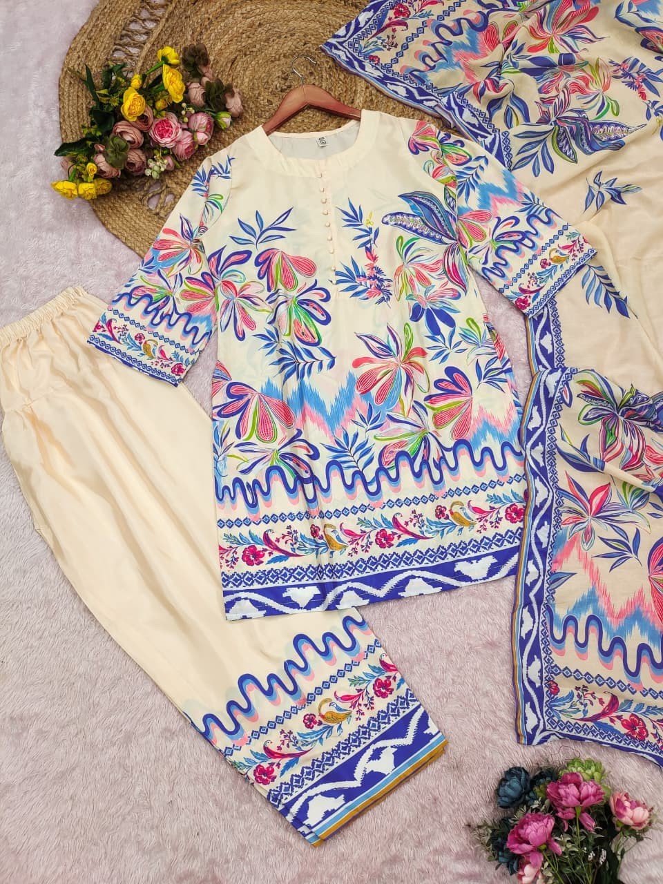 Designer Indian Pakistani top pent Bollywood Dress Party Wear Suit wedding