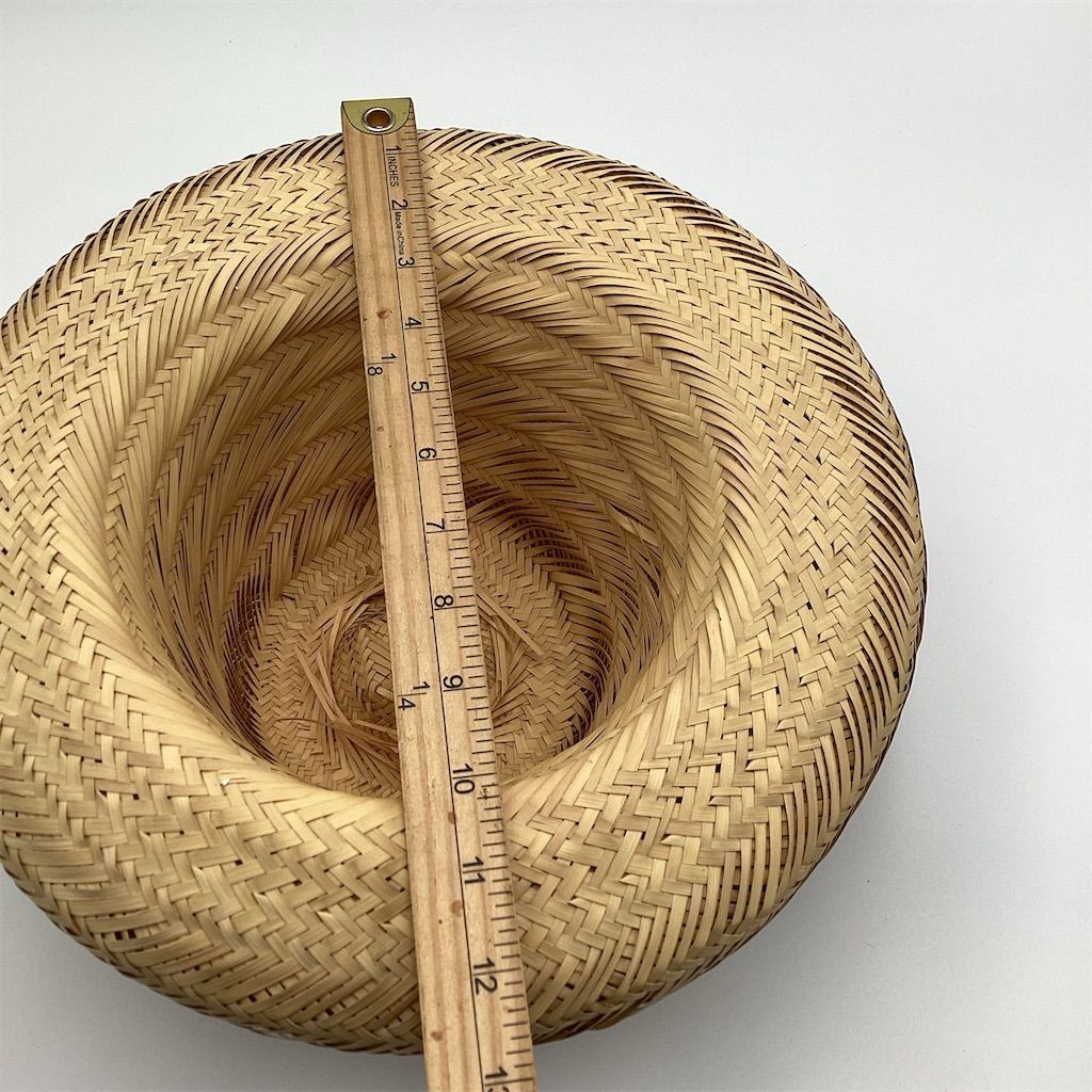 Unisex Straw Hat with USA Flag Band Beige