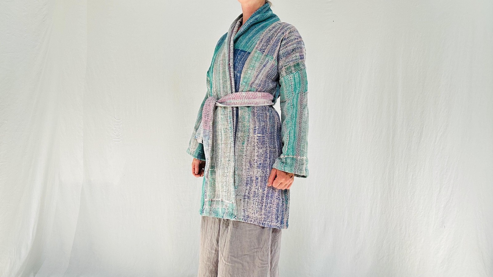 Vintage Kantha Coat. Fantastic Textile Art Treasure. One Size. 4212