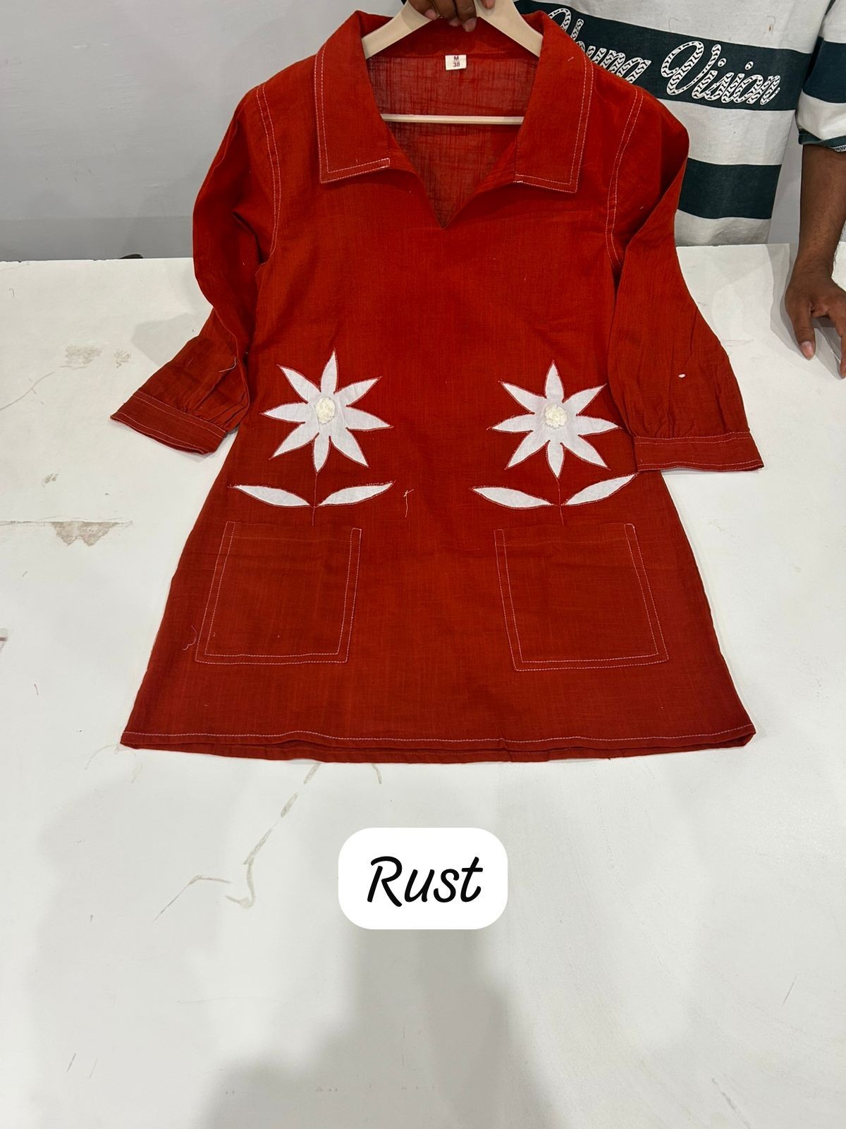Women Cotton Slub Kurti with Palazzo Set Indian Designer Ethnic Kurta Cord Set