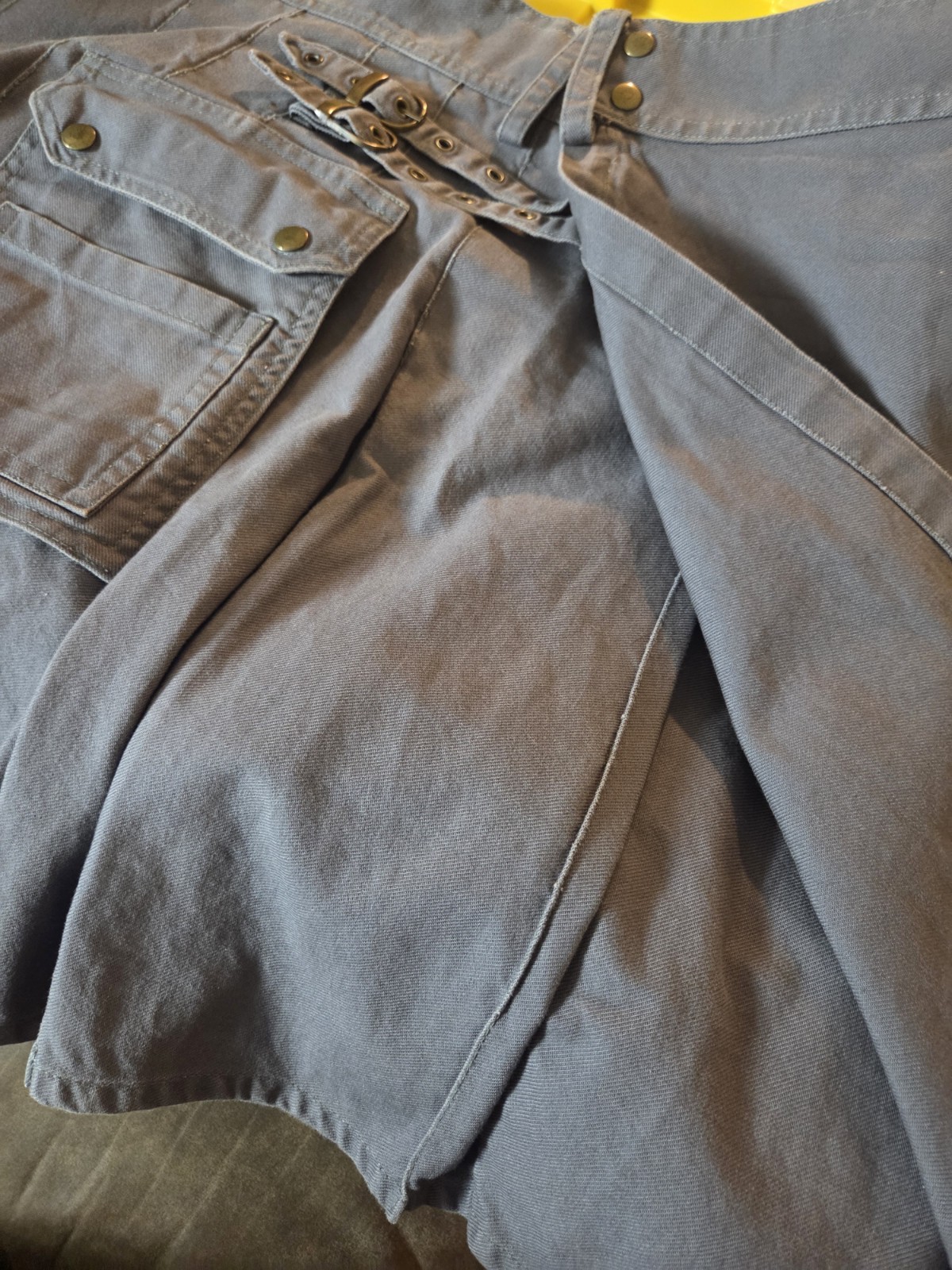 Scottish Utilty Highland Kilt, Men’s, Gray, 100% Cotton, Size 48