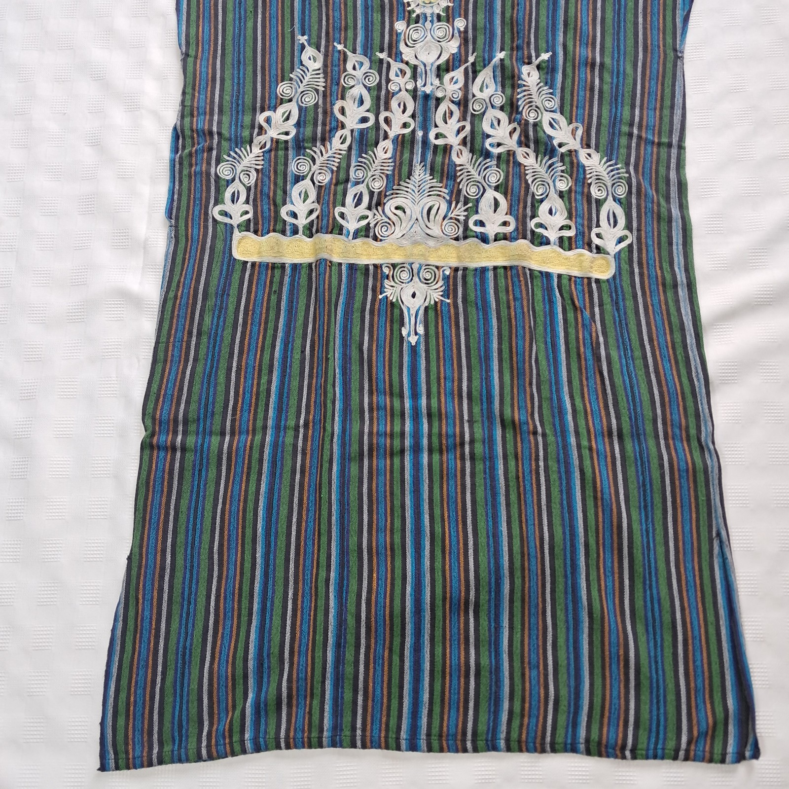 VTG Unisex BATAKARI SHIRT, Orange,green,Blue, Embroidered, Boho, Reggae, Muslim