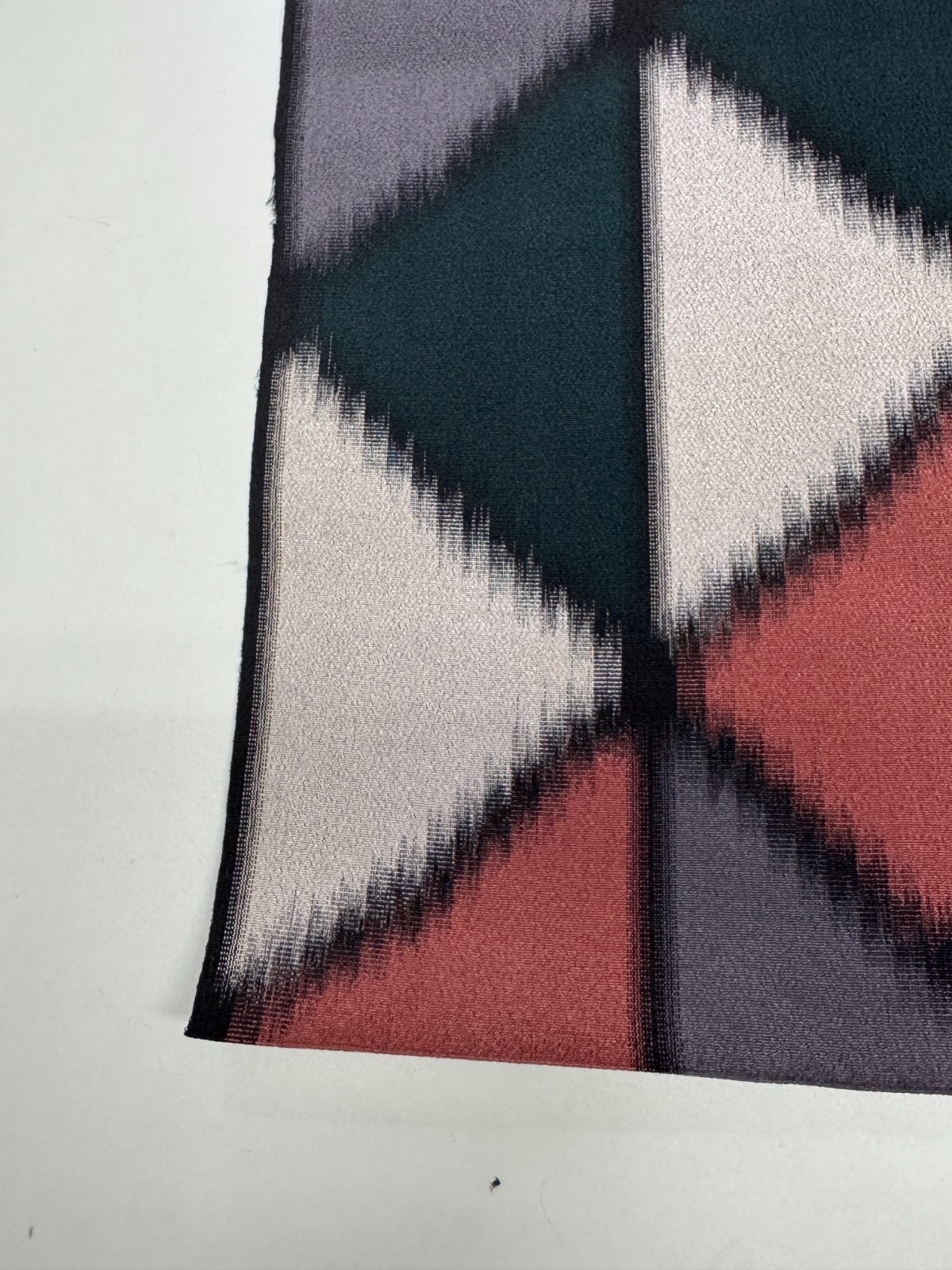 Japanese Vintage Kimono Fabric cloth Boro Silk Gray tradition 35.4×13.7 in