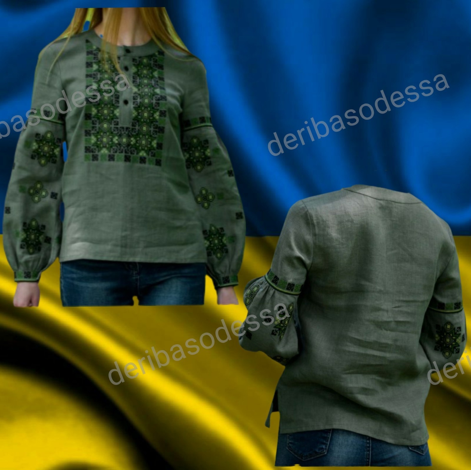 Traditional Ukrainian embroidered blouse,shirtVyshyvanka S,M,L,XL-4XL Linen 100%