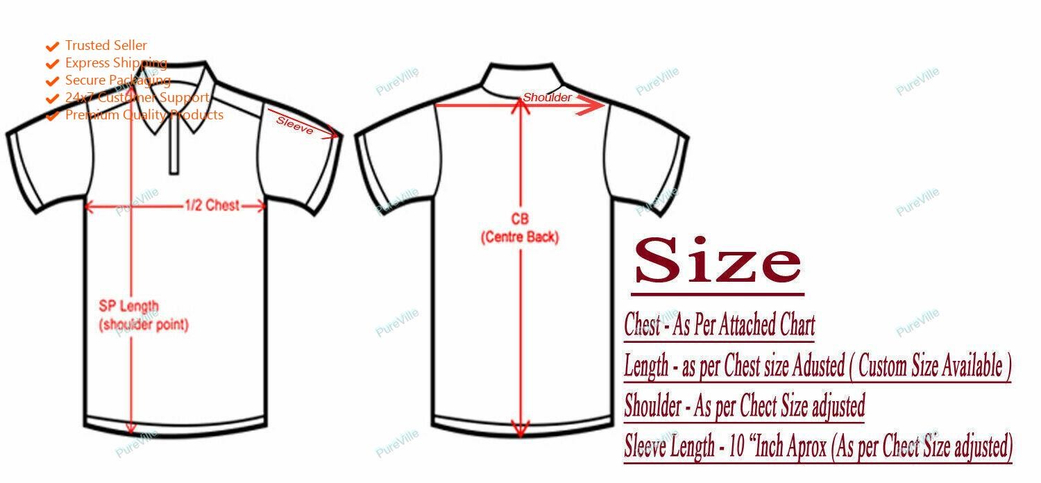 Mens Kurta Solid Mens Cotton Kurta Plus Size shirt kurta half sleeves