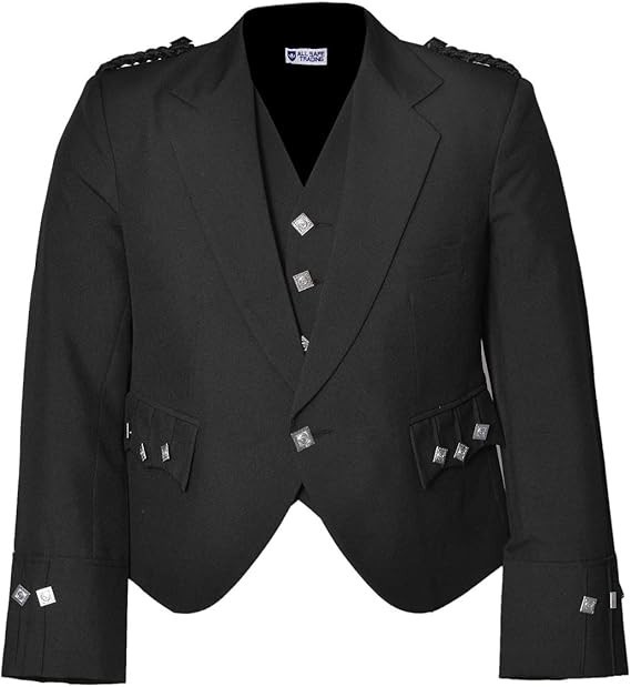 CELTIC PRO Scottish Argyle Kilt Jacket with Waistcoat – Timeless Scottish Elegan