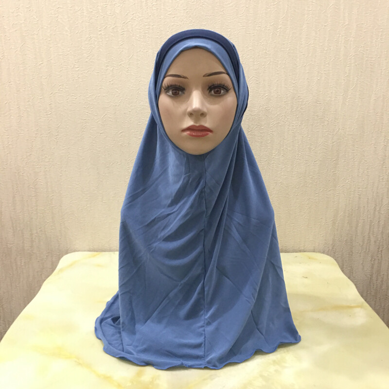 2 Piece Al Amira Hijab Islamic Prayer Hijabs Head Scarf Muslim Women Cap Shawls
