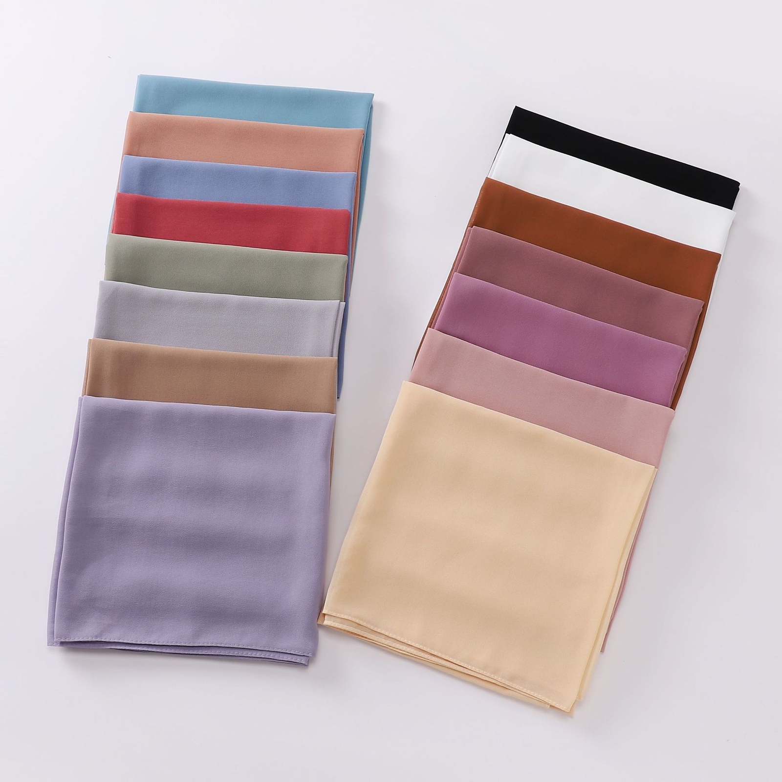 Islamic Square Scarf Women Solid Hijab Muslim Lightweight Scarves Arab Khimar