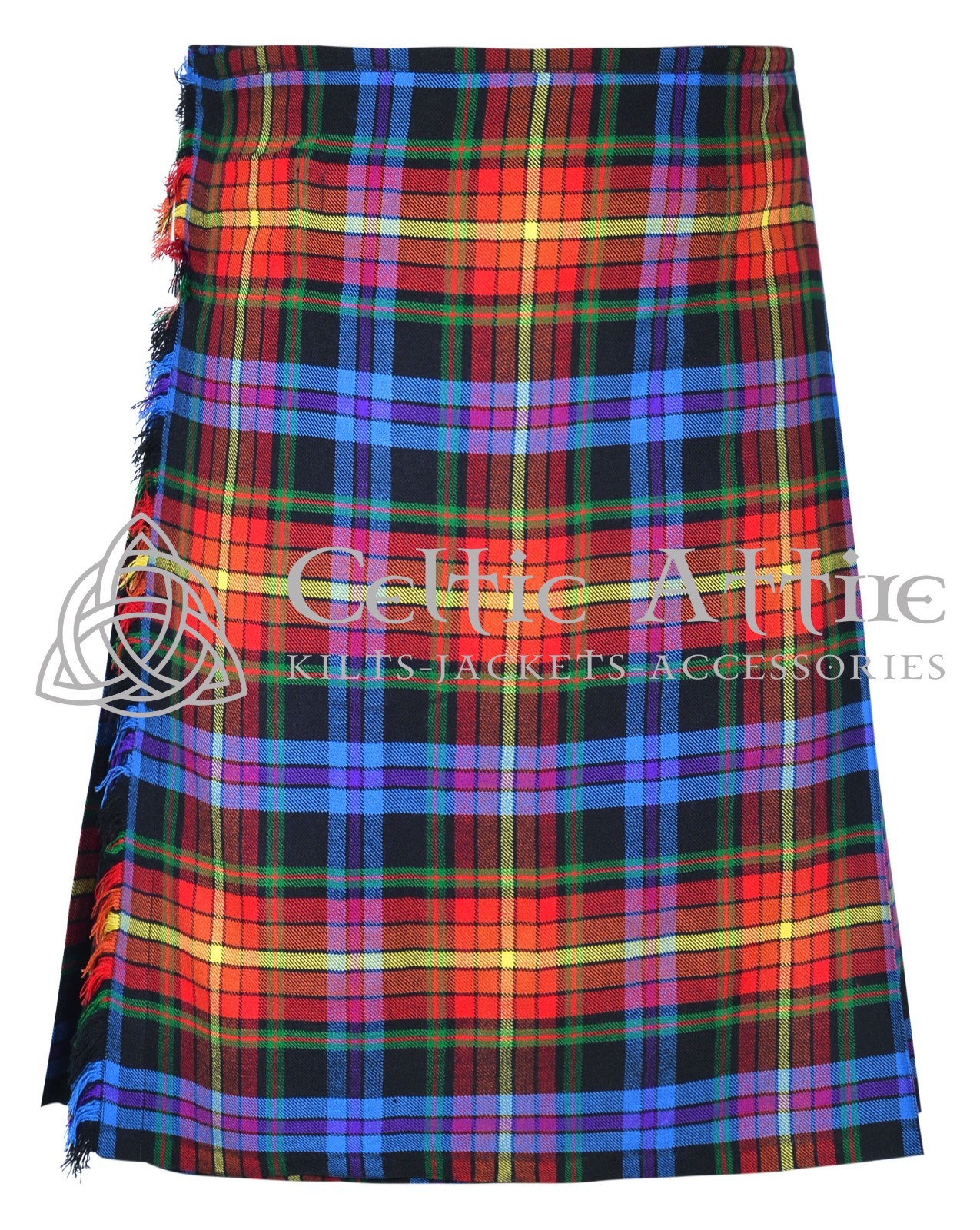 LGBTQ Pride Tartan 8 Yard Scottish Kilt – Made to Order By Celtic Attire