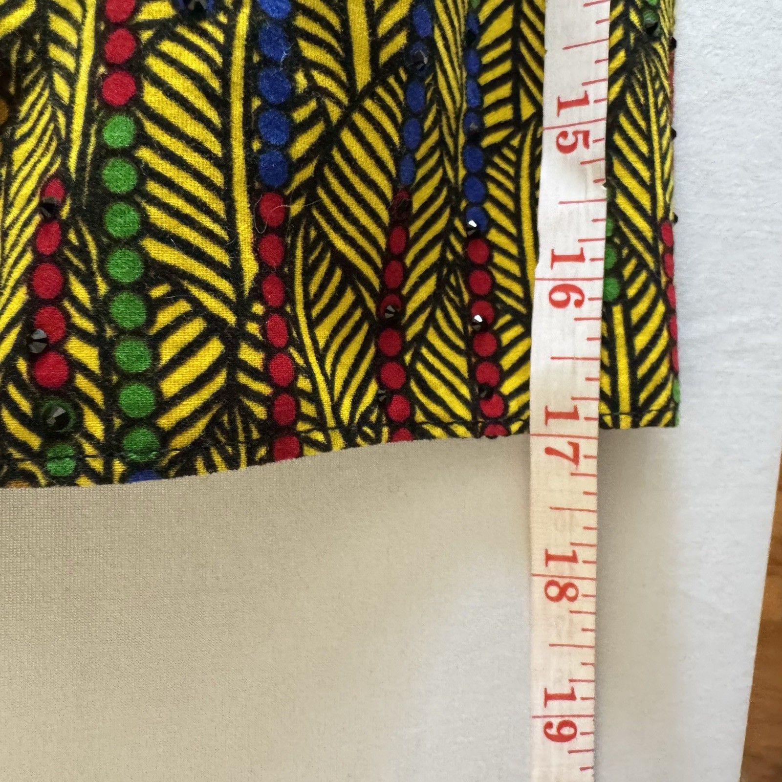 DEBO Couture Boho Poncho Kimono Wrap Colorblock Ruana One Size Artsy