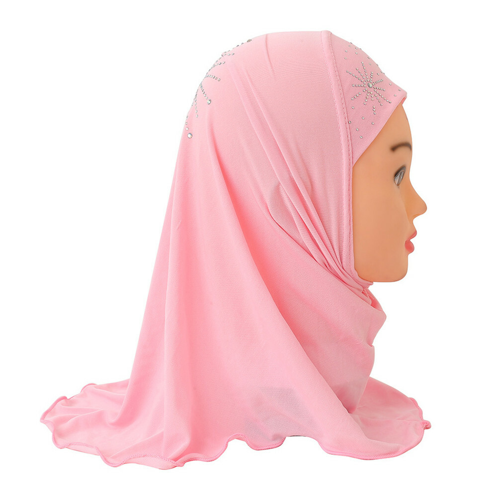 Muslim Child Kids Girls Hijab Islamic Underscarf Scarf Wrap Headwear Shawl 2-6Y