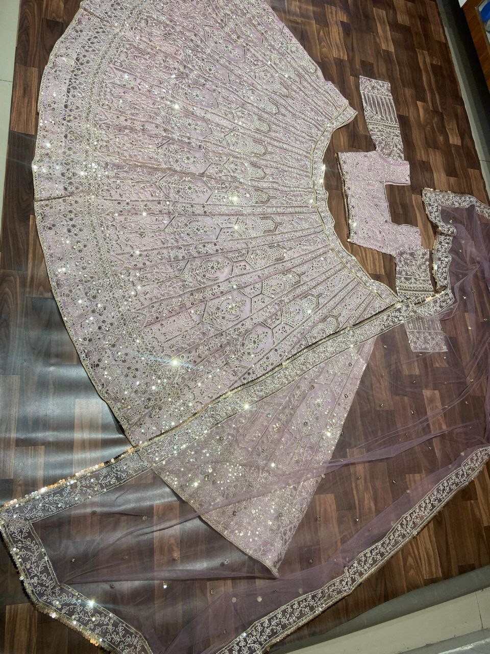 New Launching Net Fabric Light Pink Lehenga Choli With Dupatta For Wedding Wear