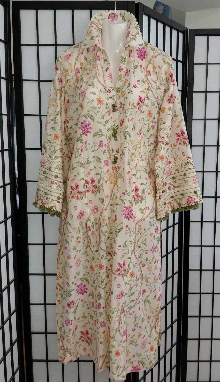 Embroidered Beaded Long Sleeves Kurti Dress By Zaha RTW size Small