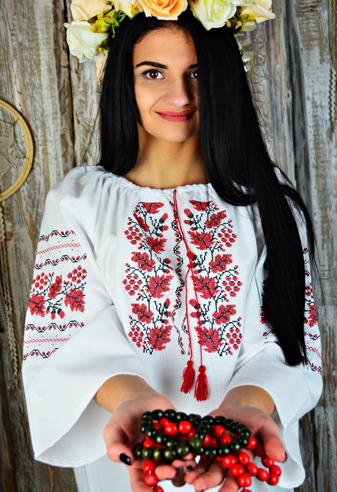 Ukrainian embroidered traditional shirt, blouse, sorochka vyshyvanka, 3 models