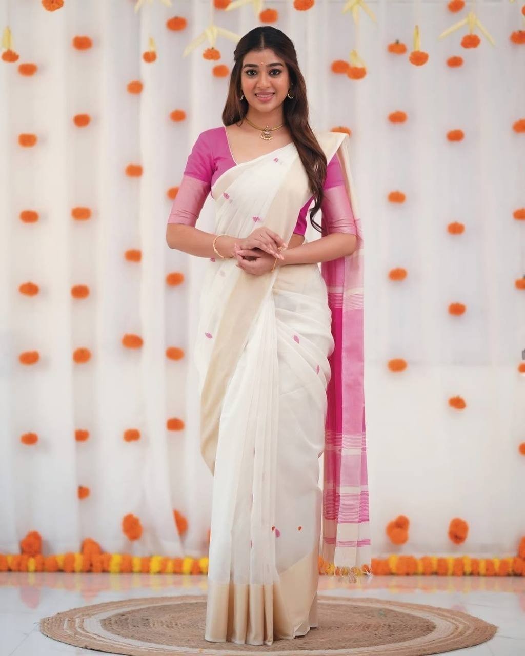 Women Soft Lilan Designer Banarasi Saree Party Wedding Festive Bollywood Rich