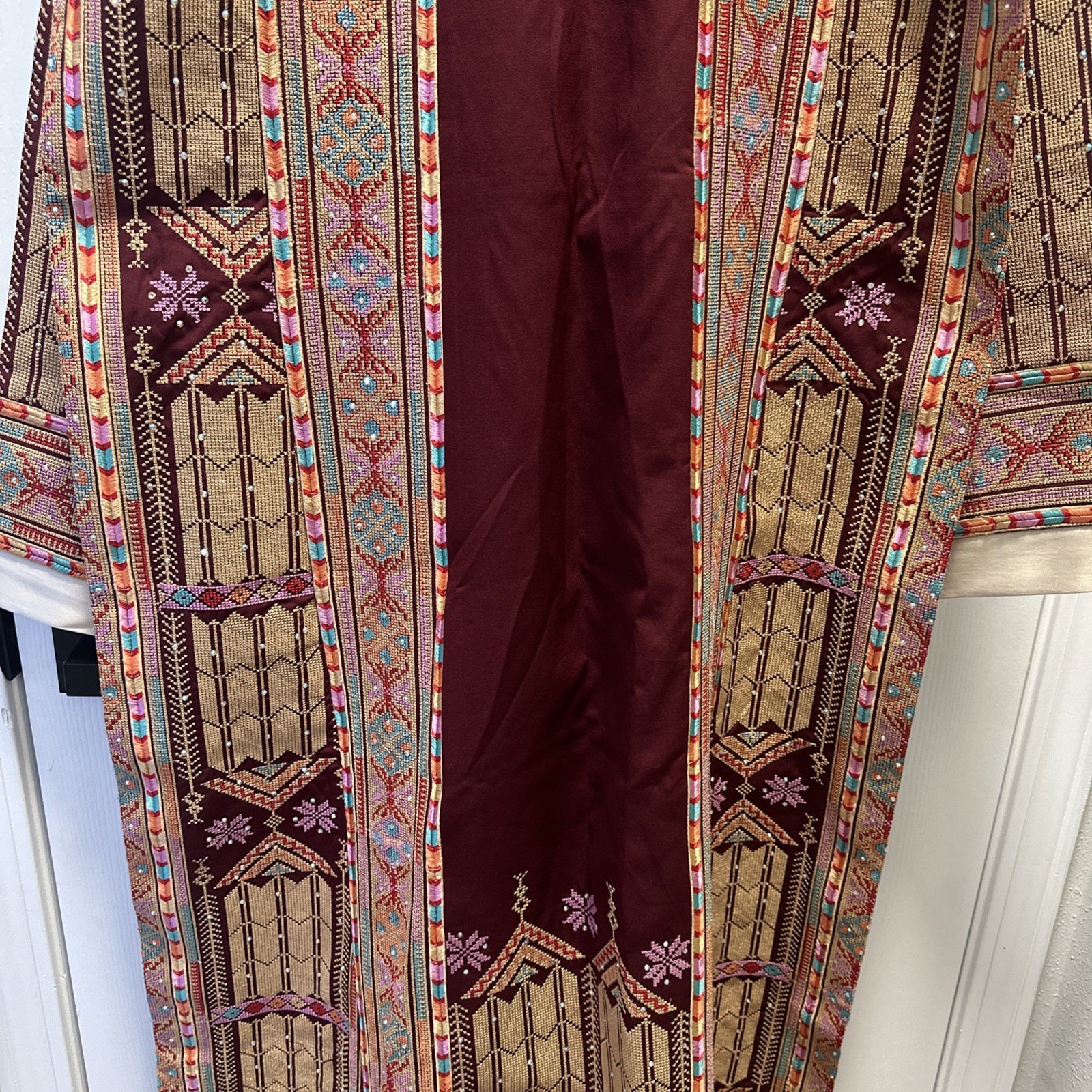 A Gorgeous Luxury Beautiful Woman Thobe Palestinian And Jordanian Embroidered