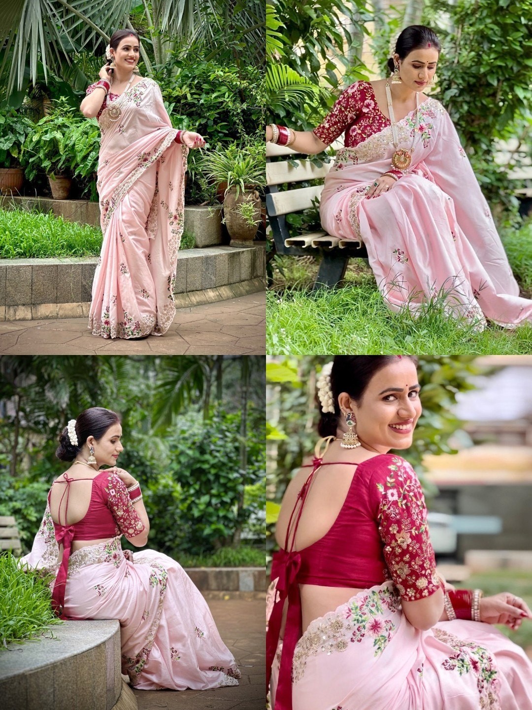 All-over embroidery with floral butti detailing, Cutwork Border