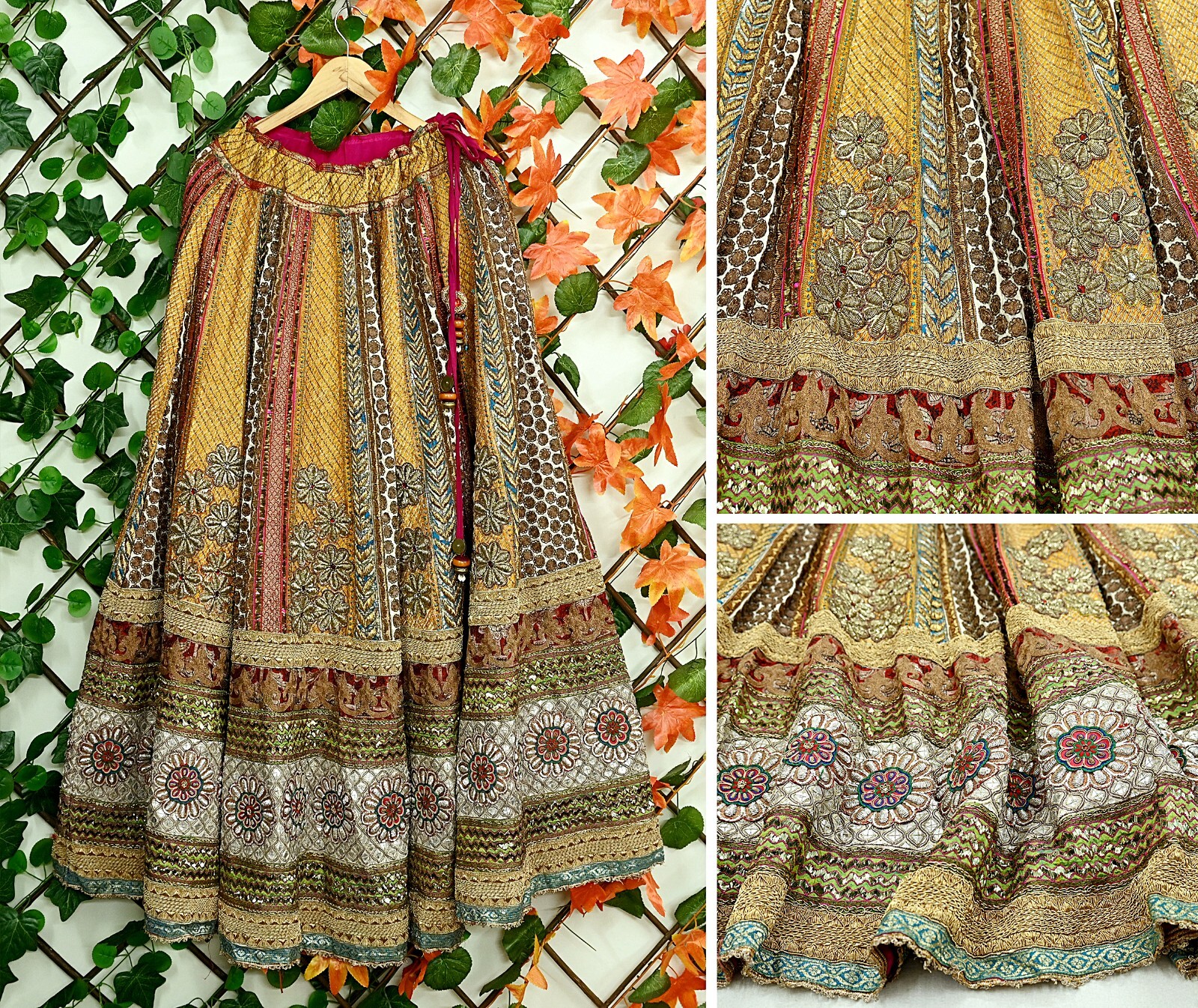 Pre-owned Heavy Hand Embroidered Lehenga/Dupatta Designer By Anamika Khanna