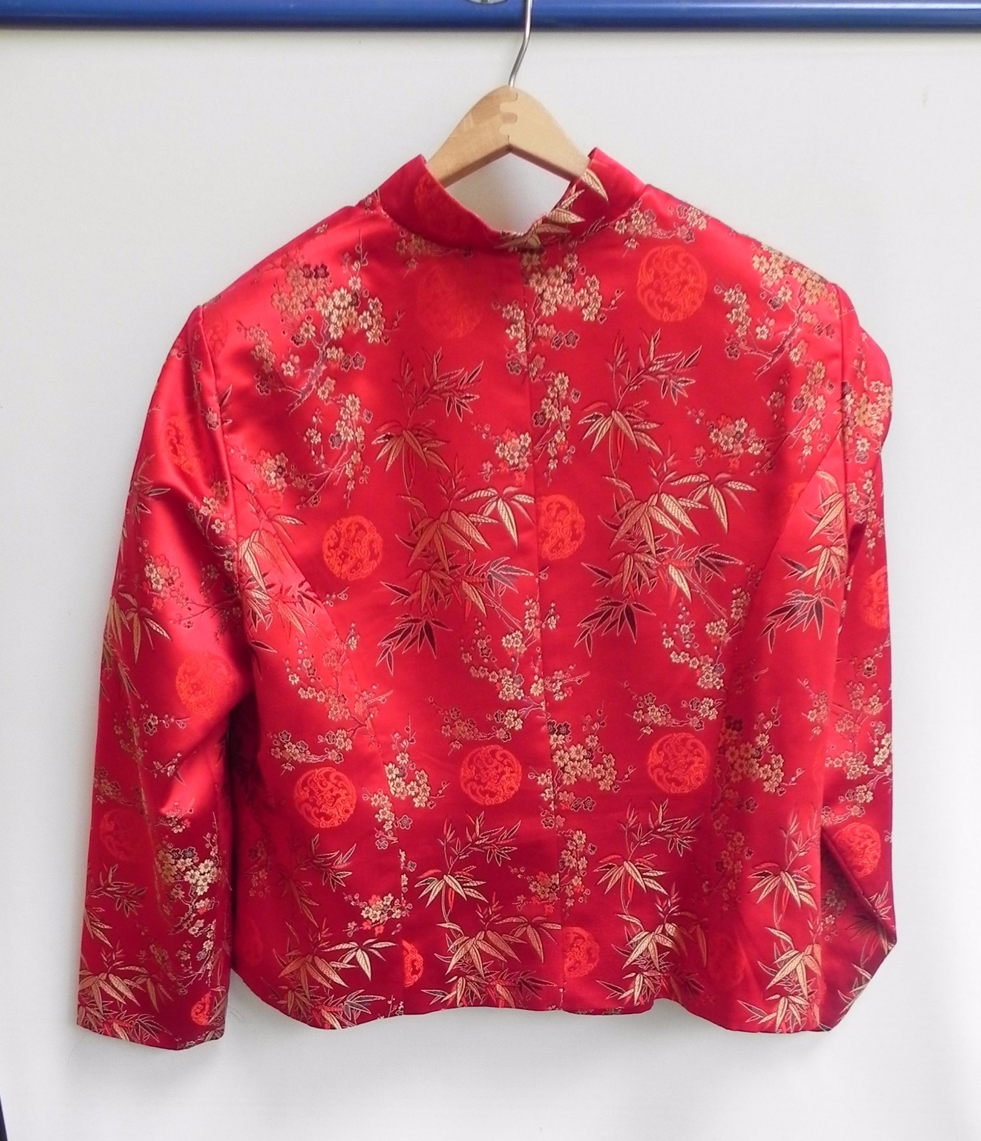 Asian Oriental Chinese Silk Jacket Lady’s Chinese Red “BEAUTIFUL”