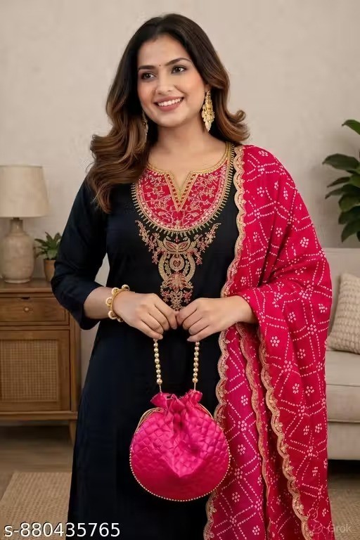 Indian Salwar Kameez Suit Readymade 3Pc Women Party Wear Dress Dupatta
