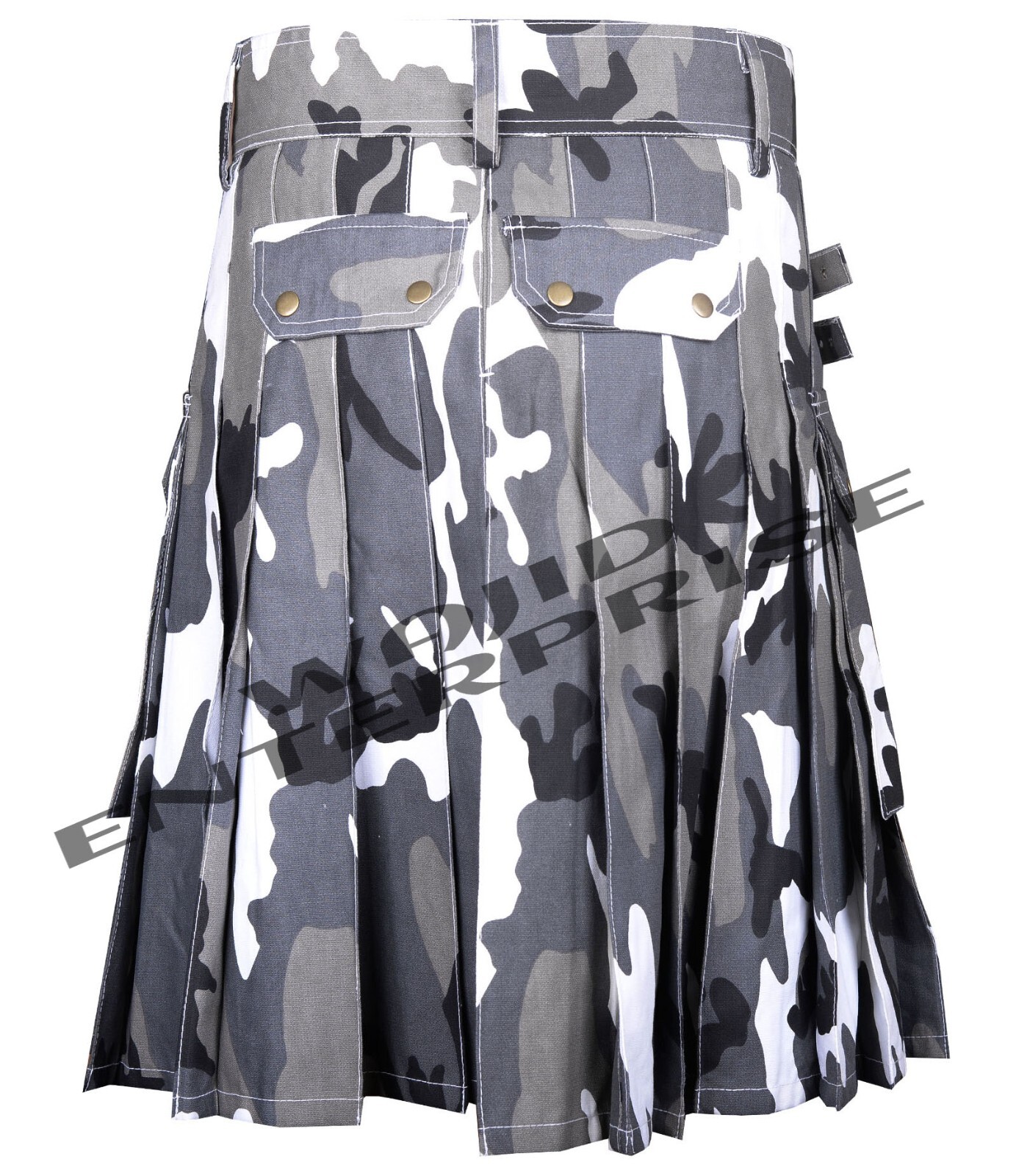 Scottish Handmade Modern Kilt Urban Camo Utility Kilt Custom Size Kilt For Men’s