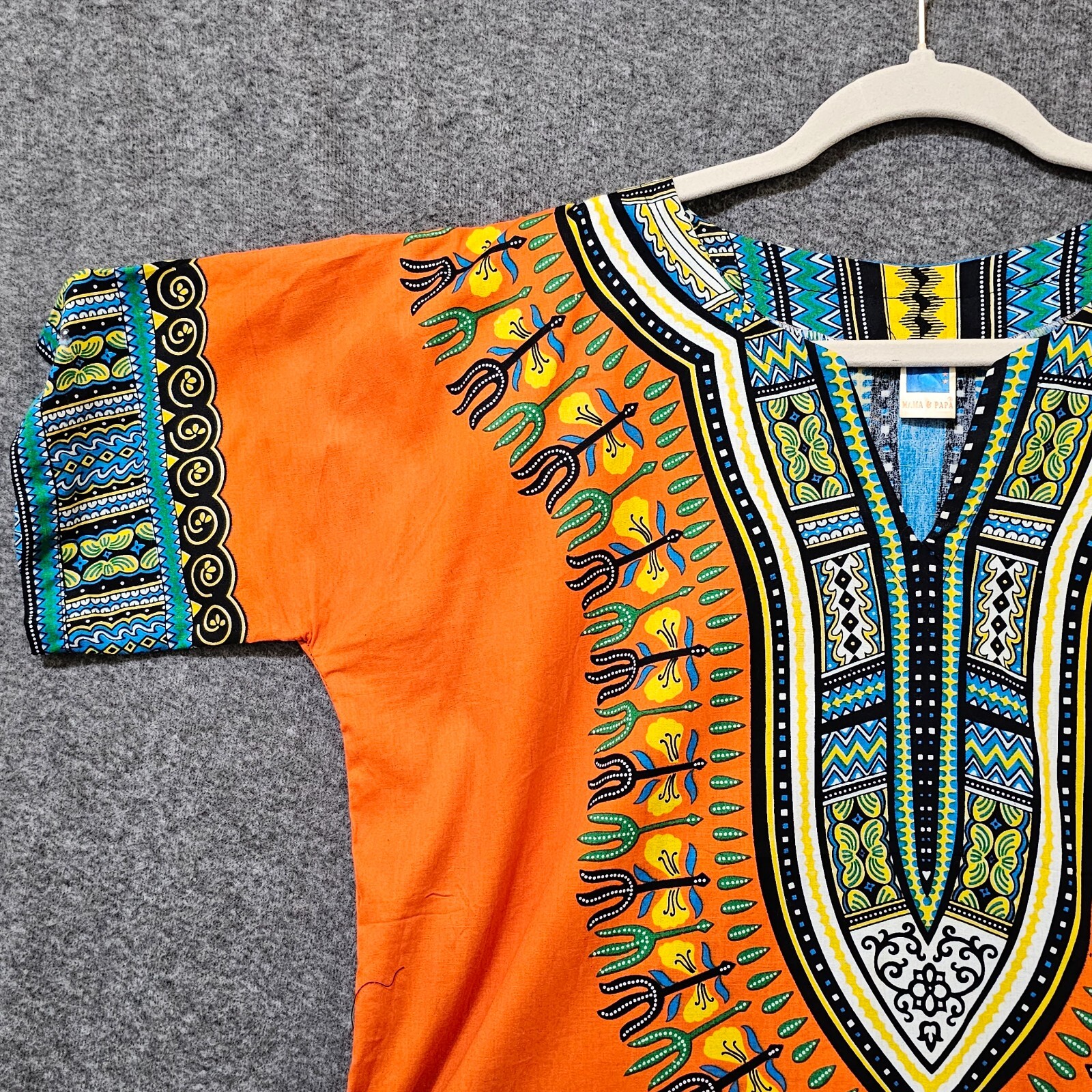 Dashiki Shirt Unisex African Clothing Dashiki Top African Free Size (Men Small?)