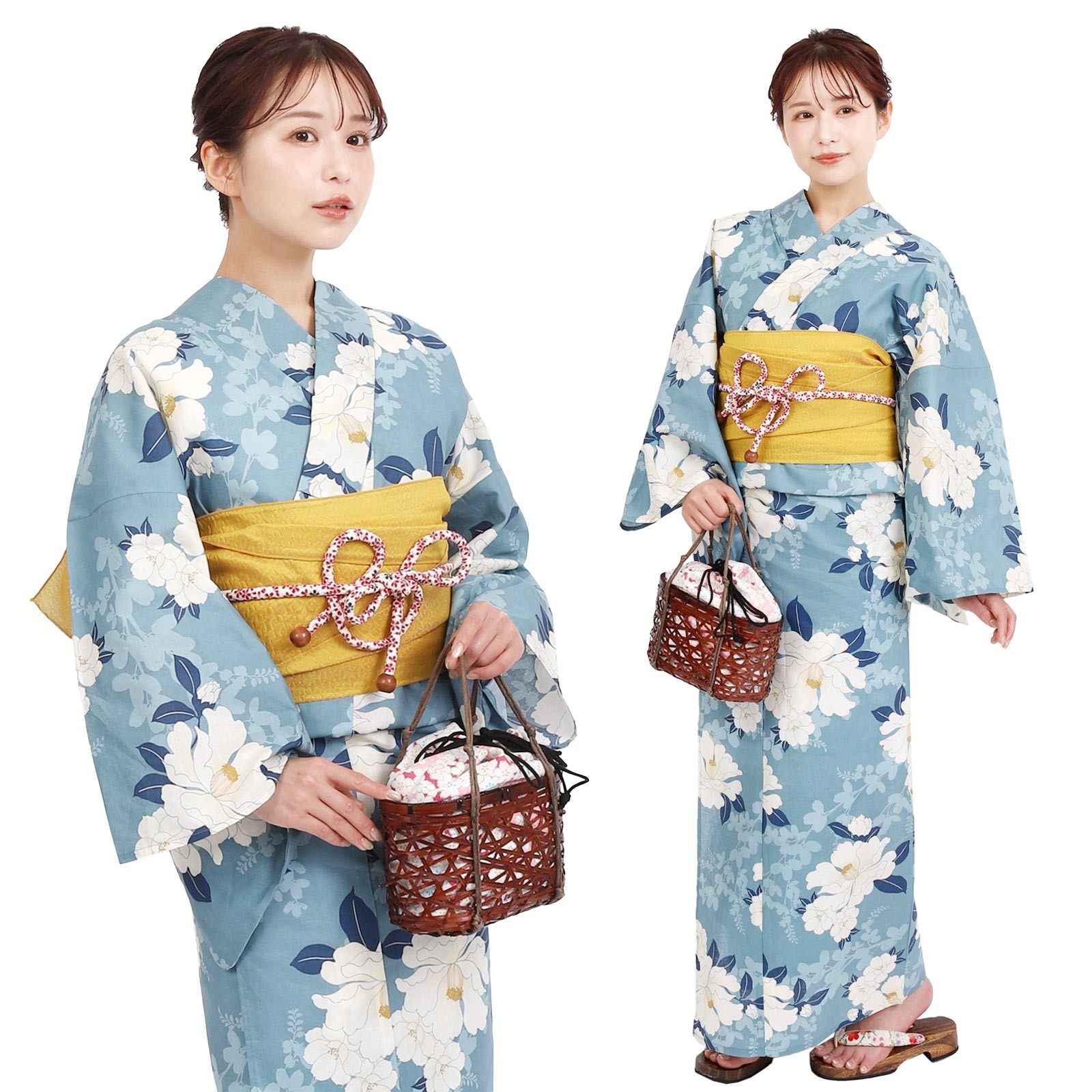 Japanese Kimono Yukata Obi belt Set Of 2 Size 3L 4L 5L X36-09