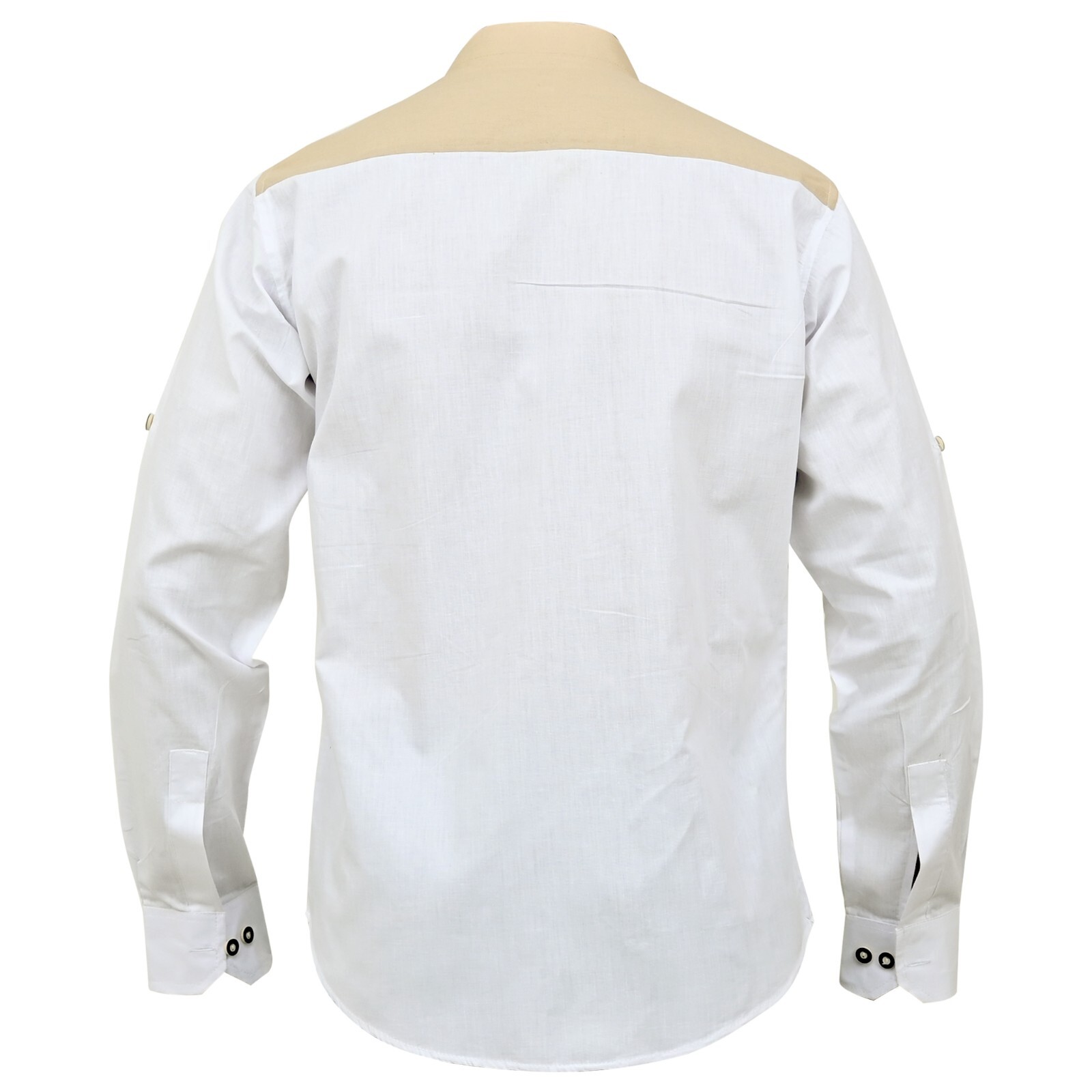 Authentic Bavarian Shirt White with Traditional Embroidery Oktoberfest Costume
