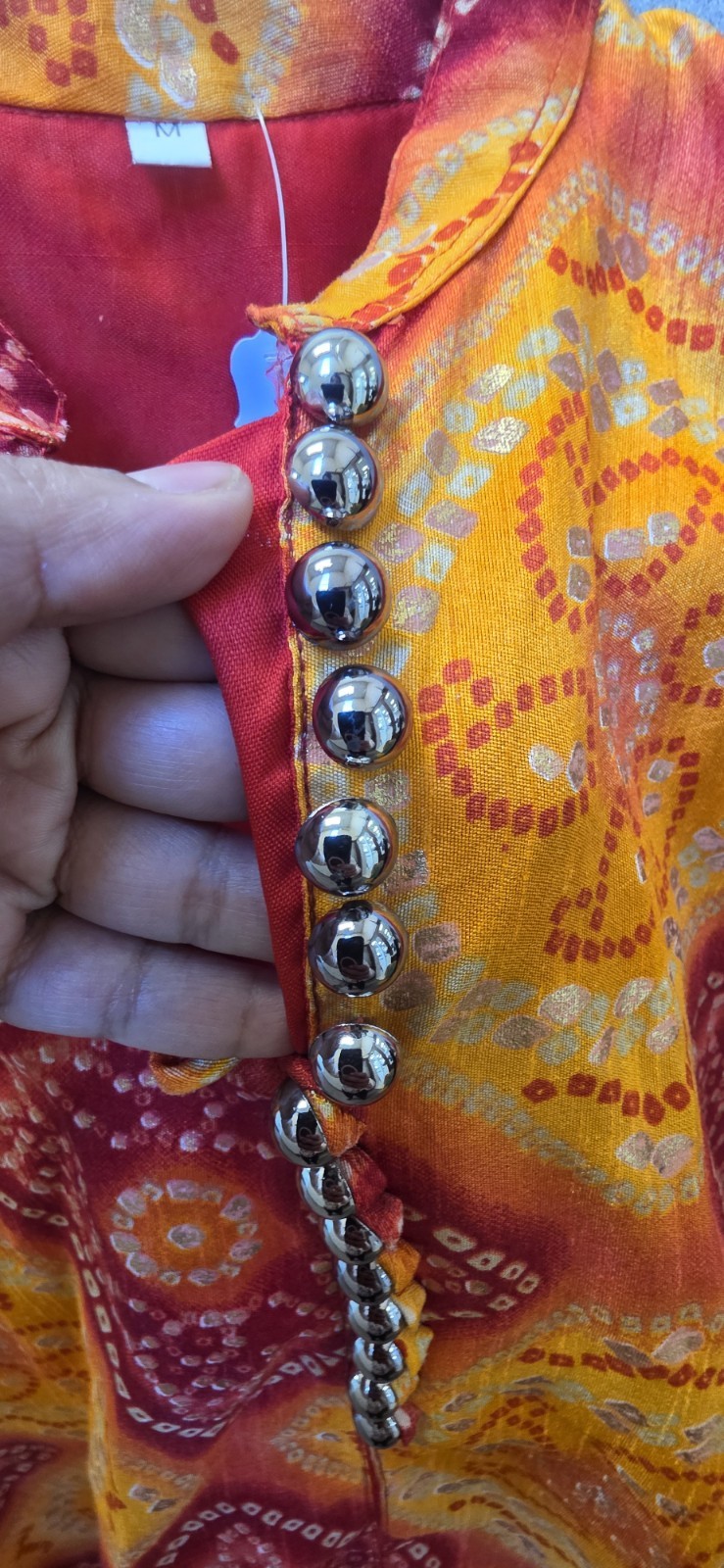 BEAUTIFUL Orange (MULTOCOLOR) kurti for women FOR Any Occassion Size M TO L