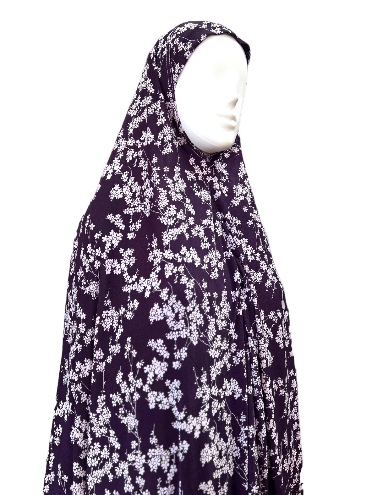 XXXL Prayer Hijab One Piece Khimar Extra Long Salah Overhead Scarf Full Coverage