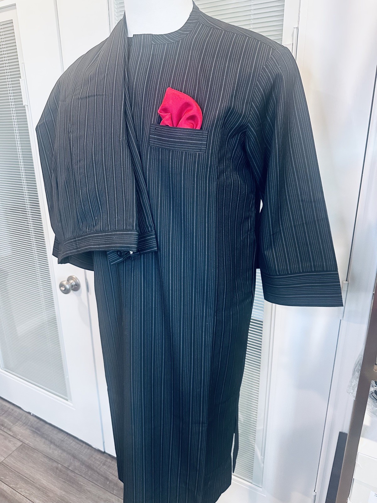 2piece set of 3/4 sleeves African/Nigerian inspired Kaftan For Men’s size M
