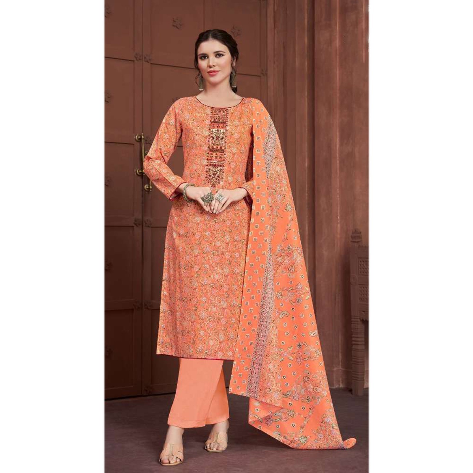 Bandhani Printed Special Cotton Summer Wear Indian Women’s Salwar Kameez Dresses