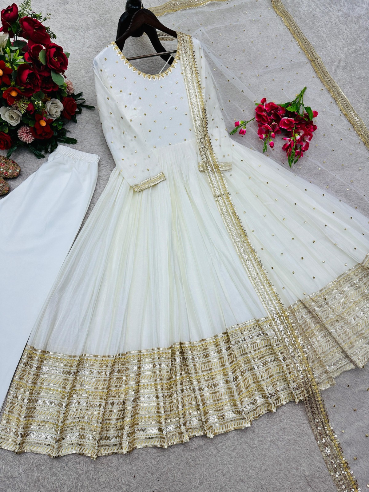 Ready To Wear Dress Anarkali Gown Pakistani Eid Salwar Kameez Wedding Party New