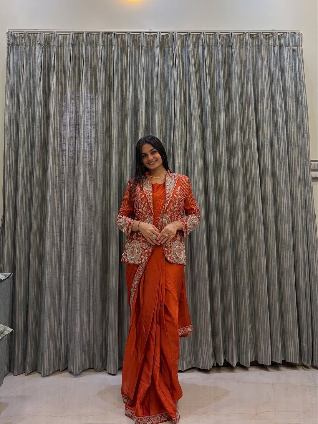 Ready-to-Wear Designer Saree for Adults Bollywood Party and Indian Pakistani Wed