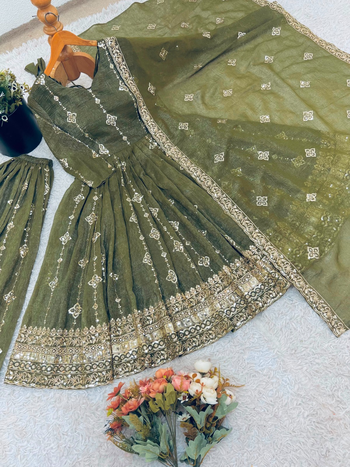 PARTY WEAR BOLLYWOOD WEDDING INDIAN DESIGNER PAKISTANI SALWAR KAMEEZ EID DRESS