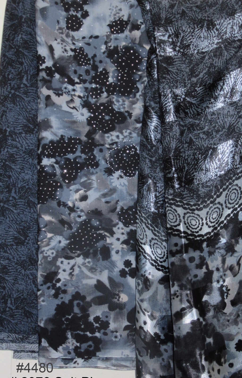 Fabric 170 Mix n Match 3 Piece Crepe Suits Fabric Salwar Kameez Dupatta