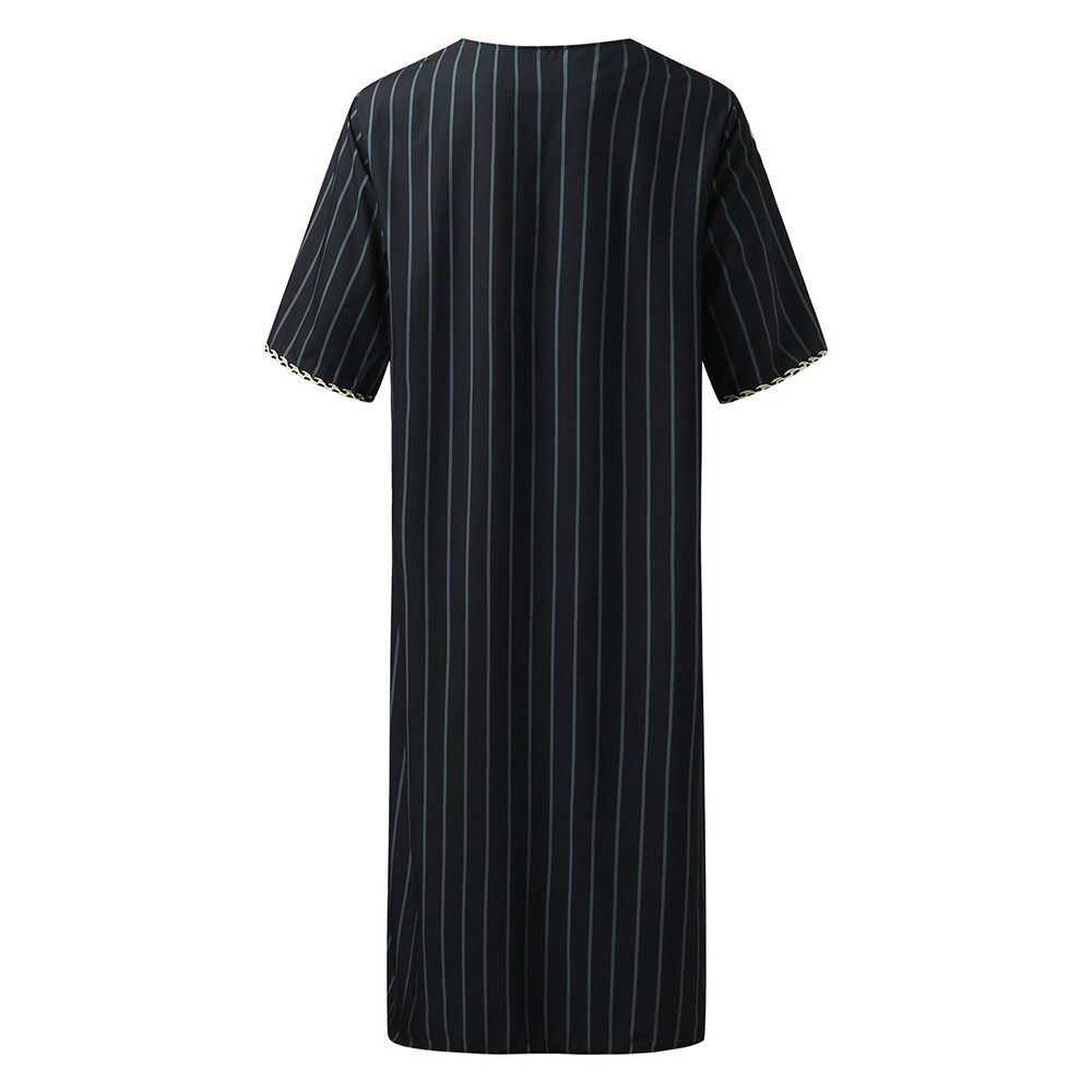Mens Muslim Clothing Saudi Arab Jubba Kaftan,Dishdash,Thobe,Long-Sleeve