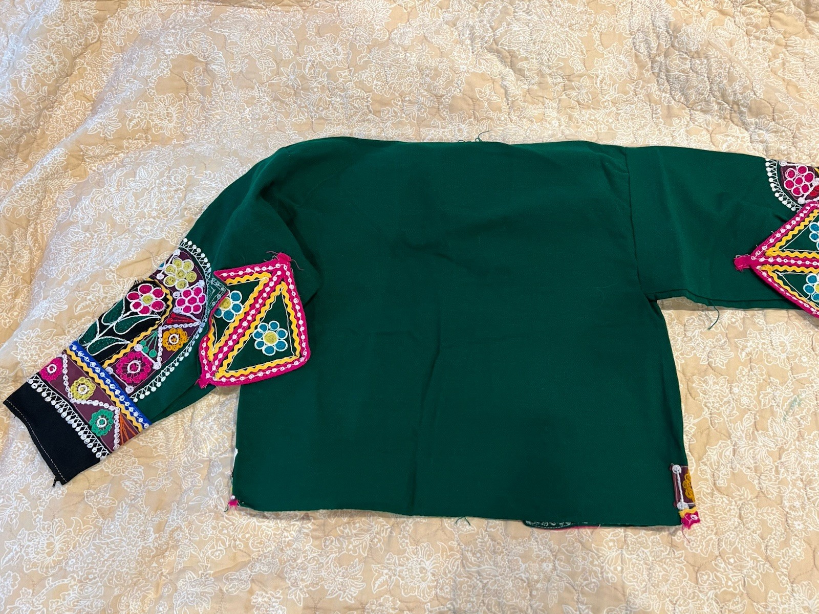 Traditional Cuzco Peru Unisex Huayno Dance Costume Top Shirt / Jacket Handmade