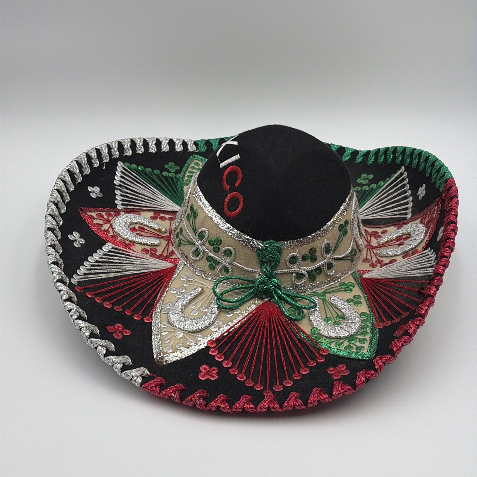Sombrero Authentic Vintage Gonzalez Mexico Flag