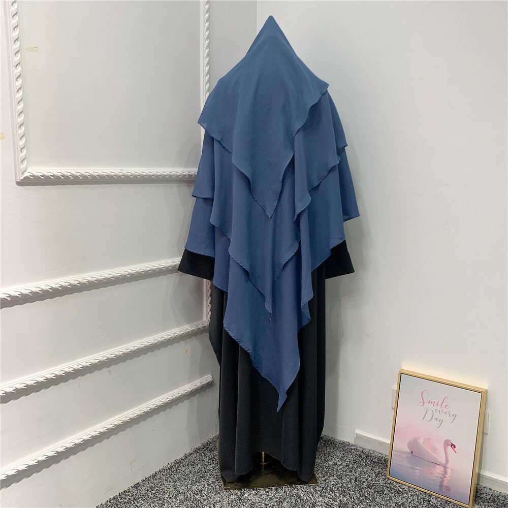 One Piece Overhead Khimar Muslim Jilbab Abaya Women Prayer Niqab Burqa Ramadan