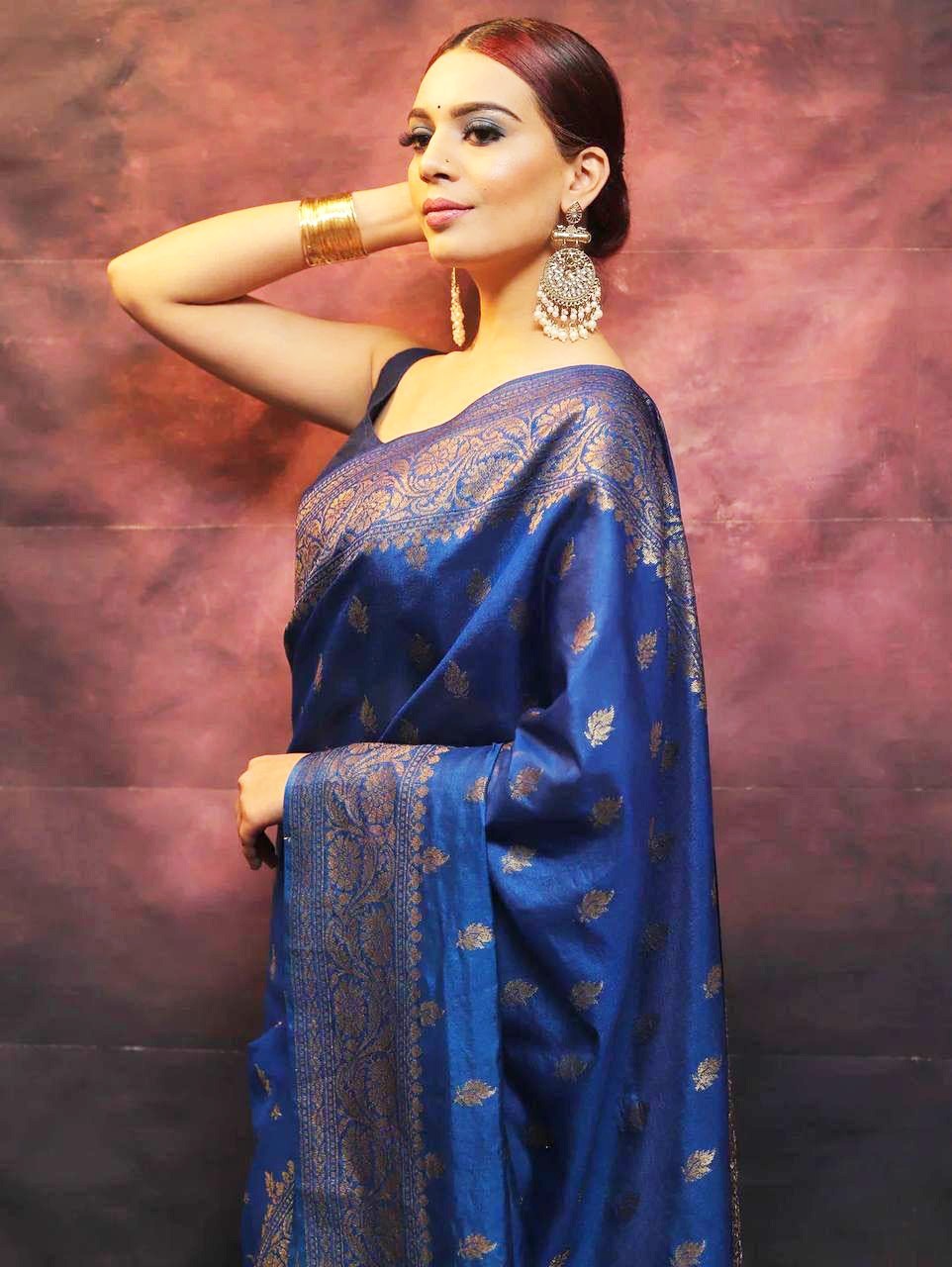 Designer Sari Bollywood Bridal Silk Saree Blouse South Indian Party Wear Saree