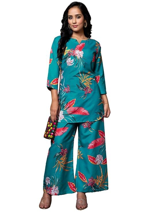 New Indian Beautiful Fancy Women Ethnic Kurta Pajama Set For Girls & Women