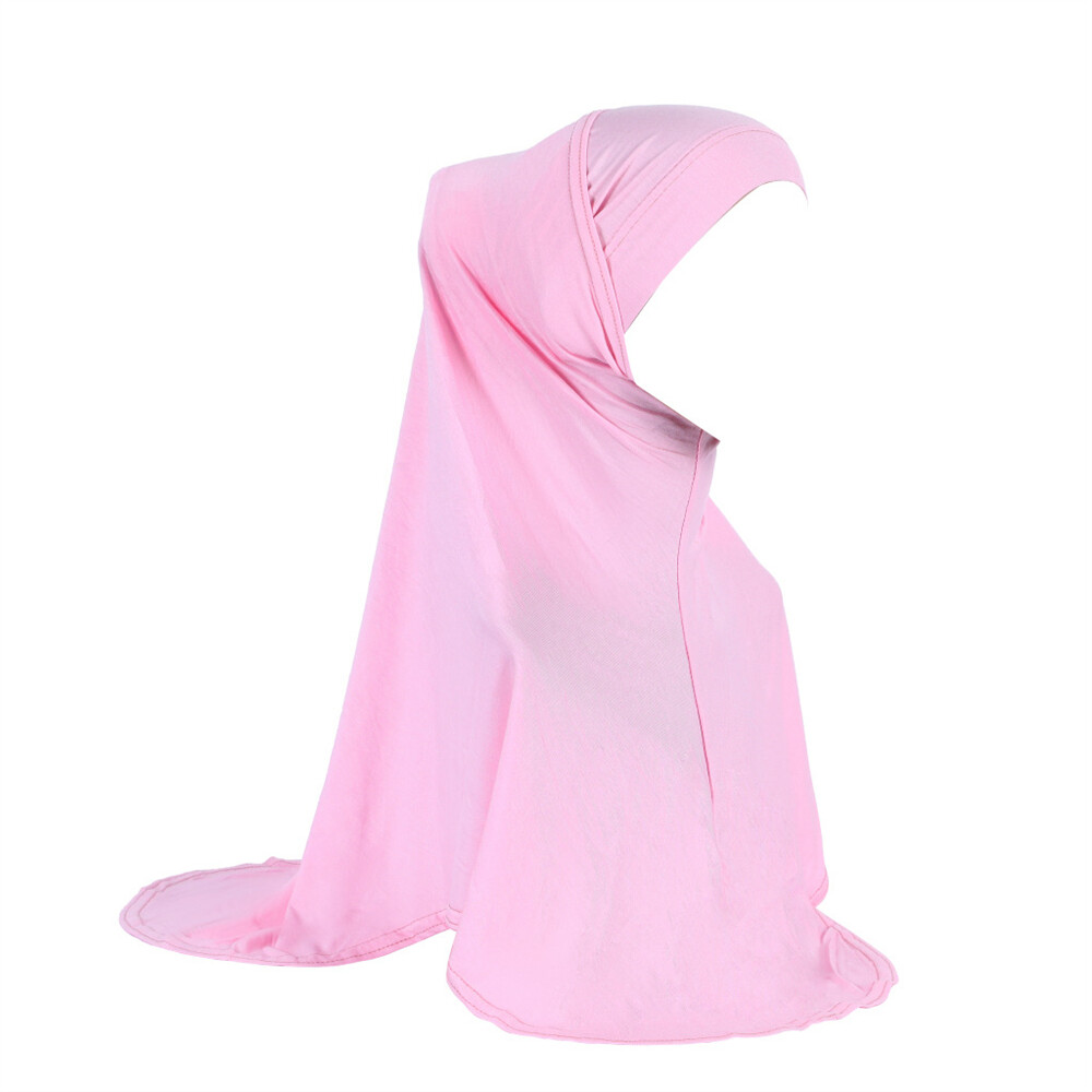 2Pcs Sets Muslim Women Hijab Shawl Wrap Amira Khimar Instant Headscarf Prayer