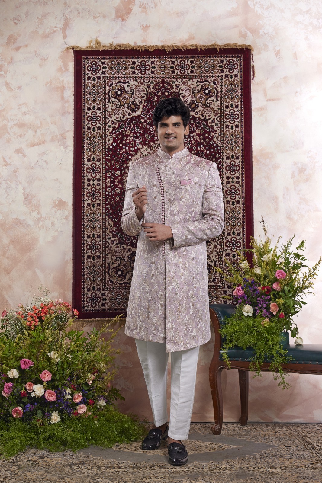 Mens Wedding Bollywood Party Wear Traditional Ethnic Indo Western Dress India
