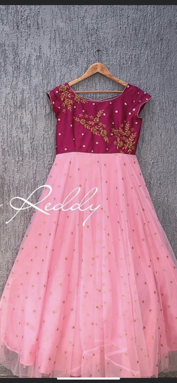 Indian Saree Traditional Dress~Vibrant Pink – Lace&Tullé Netting~medium