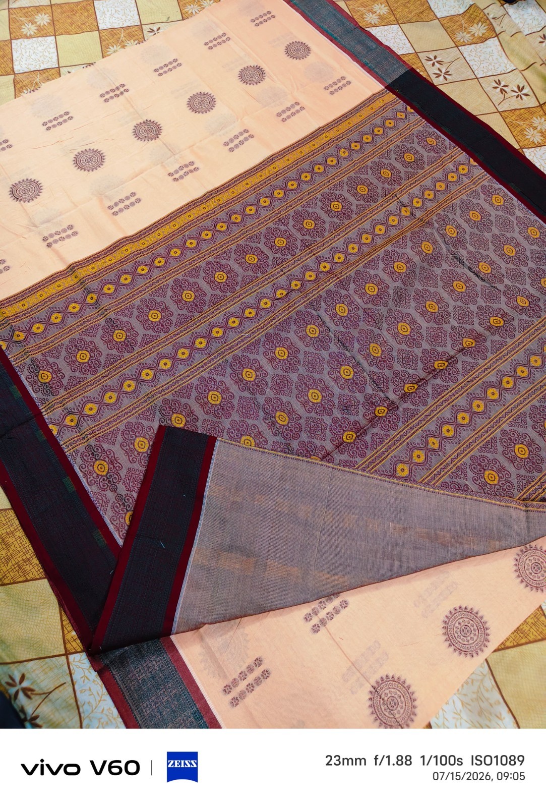 Sambalpuri Pasapali Cotton Saree Handwoven Odisha Handloom Wedding Ikat Sari